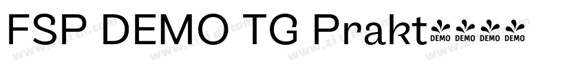FSP DEMO TG Prakt字体转换 FSP DEMO TG Prakt字体转换